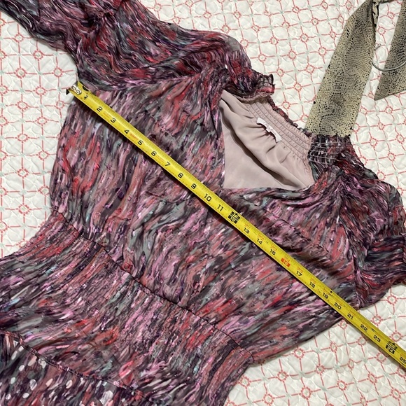 Parker silk full sleeve Bohemian ruffled dress - Picture 10 of 11